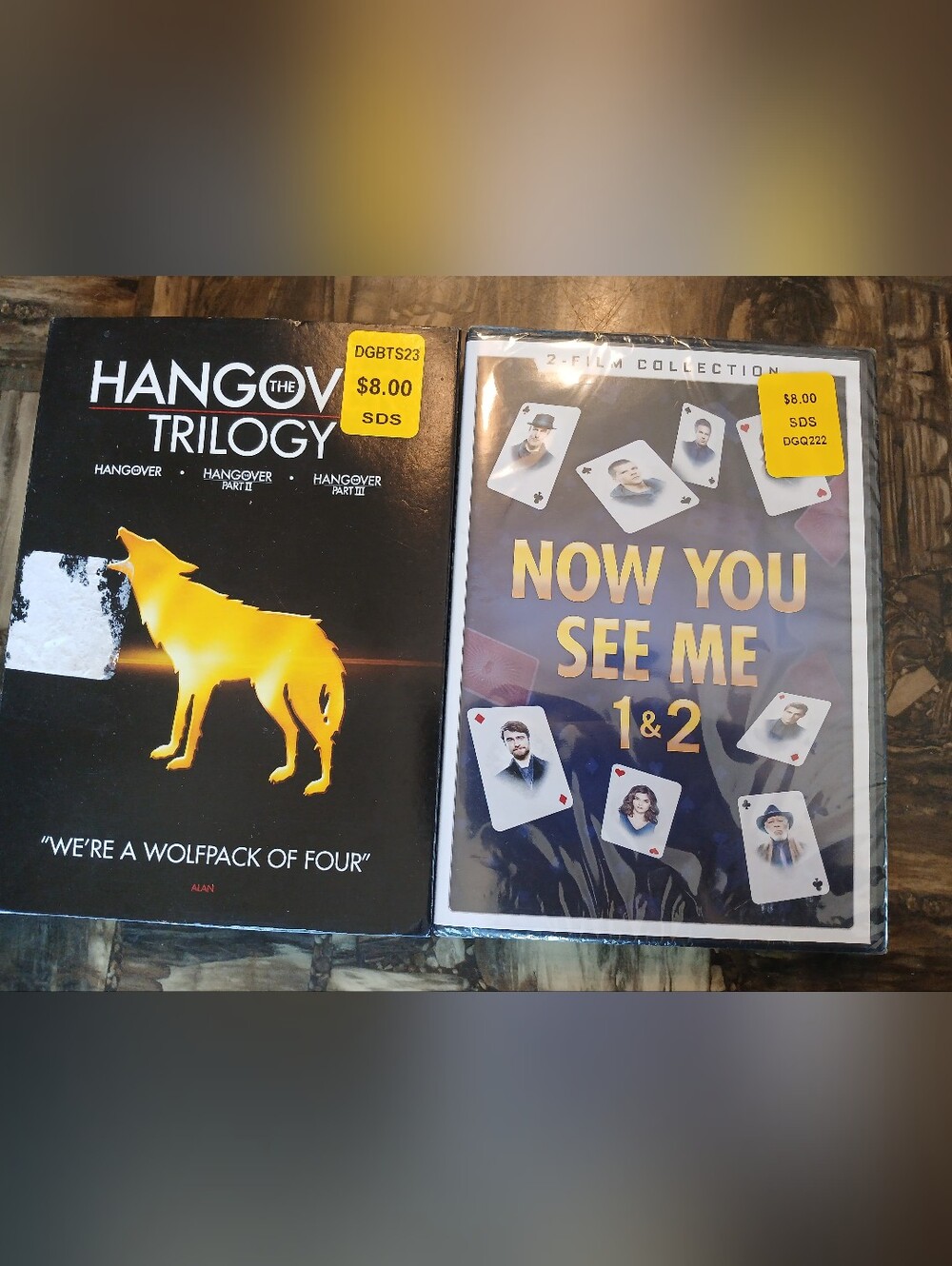 Now You See Me 1 & 2 DVD 2-Film Collection And Hangover Trilogy